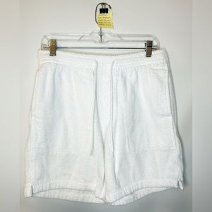 White Terry Cloth J. Crew shorts size Medium